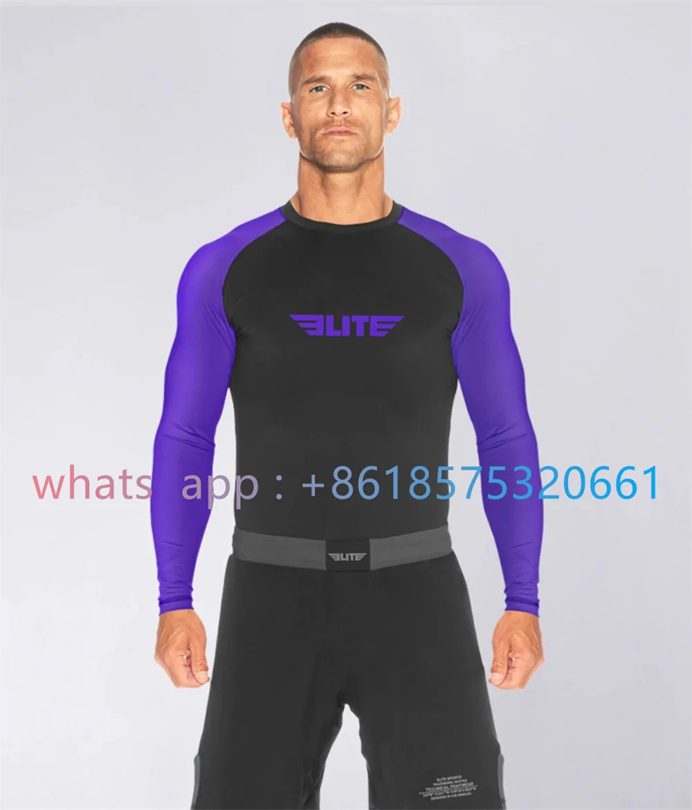 MMA Rashguard Jiu Jitsu Long Sleeve T Shirts Men Shirts Breathable Boxeo Fighting MMA Clothing Gym Boxing Jersey Bjj Rash Guard
MMA Rashguard Jiu Jitsu Long Sleeve T Shirts Men Shirts Breathable Boxeo Fighting MMA Clothing Gym Boxing Jersey Bjj Rash Guard