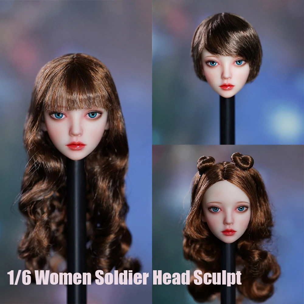 SUPER DUCK SDH033 1/6 Female Soldier Head Sculpt Lovely Anime Girl Fairy Tale Princess Carving Model For 12'' Action Figure Body
SUPER DUCK SDH033 1/6 Female Soldier Head Sculpt Lovely Anime Girl Fairy Tale Princess Carving Model For 12'' Action Figure Body