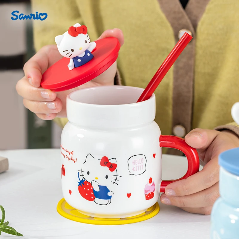 

Sanrio Hello Kitty My Melody My Melody Straw Mug Water Cup 450ml Office Kettle Anime Doll Birthday Gift Free Shipping