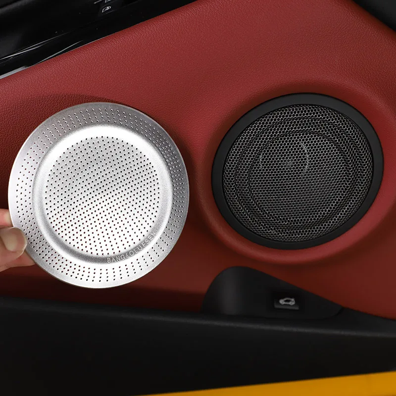 For Toyota GR Supra MK5 A90 2019-2023 Aluminum alloy Silver Car Door Speaker Ring cover Trim Sticker Car Accessories
For Toyota GR Supra MK5 A90 2019-2023 Aluminum alloy Silver Car Door Speaker Ring cover Trim Sticker Car Accessories