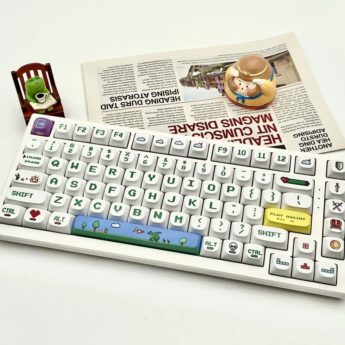 Cartoon 120 Keys Retro Pixel Style PBT Gaming MA Height Cherry Axis Keycaps for Cherry MX Mechanical Keyboard Key Cap
Cartoon 120 Keys Retro Pixel Style PBT Gaming MA Height Cherry Axis Keycaps for Cherry MX Mechanical Keyboard Key Cap