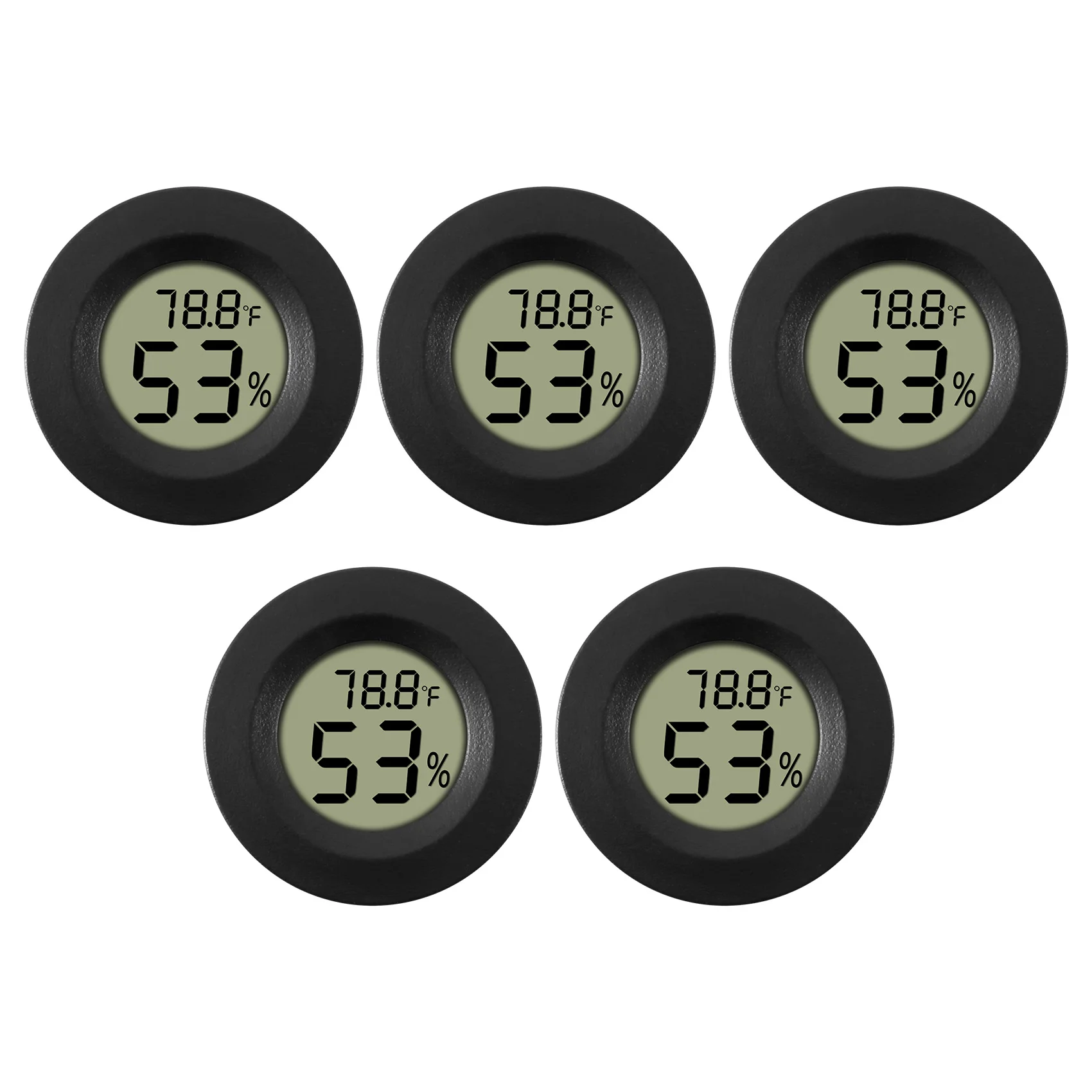5-pack Hygrometer Thermometer Digital LCD Monitor Humidity Meter Gauge for Humidifiers Dehumidifiers Gre
5-pack Hygrometer Thermometer Digital LCD Monitor Humidity Meter Gauge for Humidifiers Dehumidifiers Gre