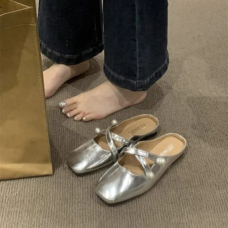 Small Fragrant Bun Head Half Slippers Female Wearing French Half Shoe Suede Office Moeller Shoes Mary Jane Flip-flops
Small Fragrant Bun Head Half Slippers Female Wearing French Half Shoe Suede Office Moeller Shoes Mary Jane Flip-flops