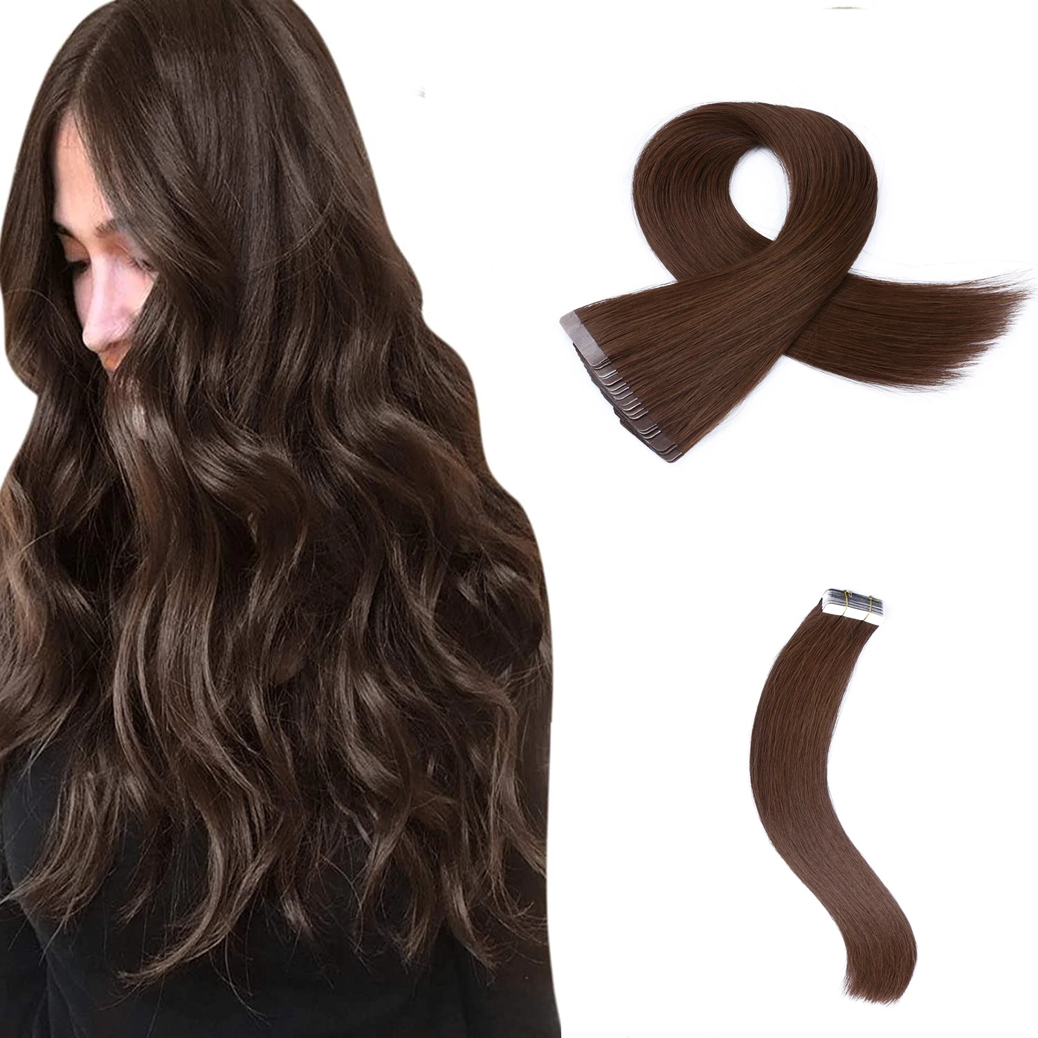 Brown Natural Tape In Human Hair Extensions Skin Weft Hair Extensions Adhesive Invisible Real Silky Straight For Black Women
Brown Natural Tape In Human Hair Extensions Skin Weft Hair Extensions Adhesive Invisible Real Silky Straight For Black Women
