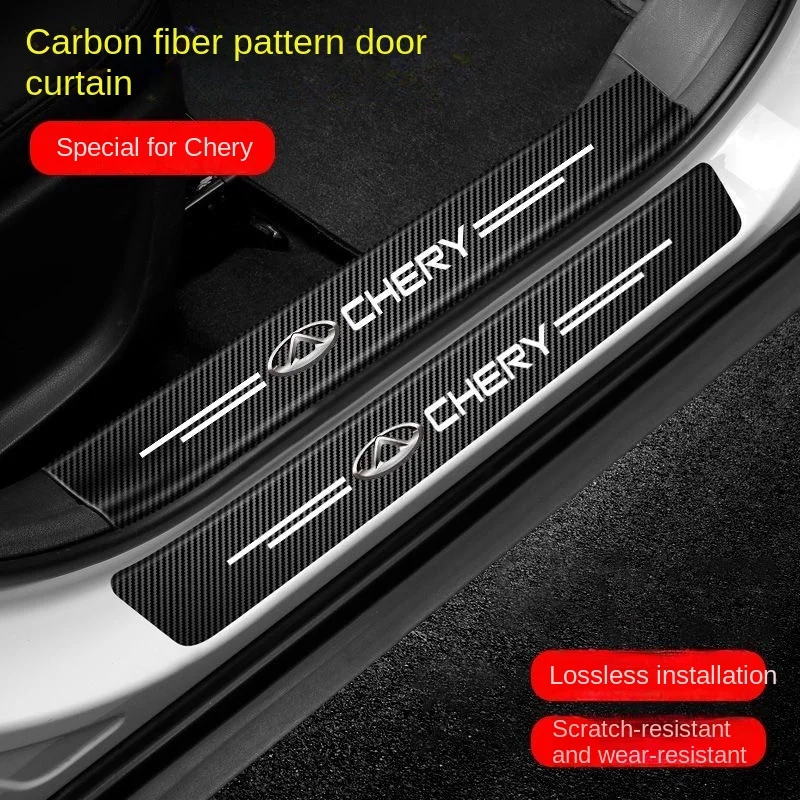 Auto threshold Protection with carbon fiber protection strip sticker Chery Areiser 5PLUS Threshold strip sticker Tigo 8/7/5 supp
Auto threshold Protection with carbon fiber protection strip sticker Chery Areiser 5PLUS Threshold strip sticker Tigo 8/7/5 supp