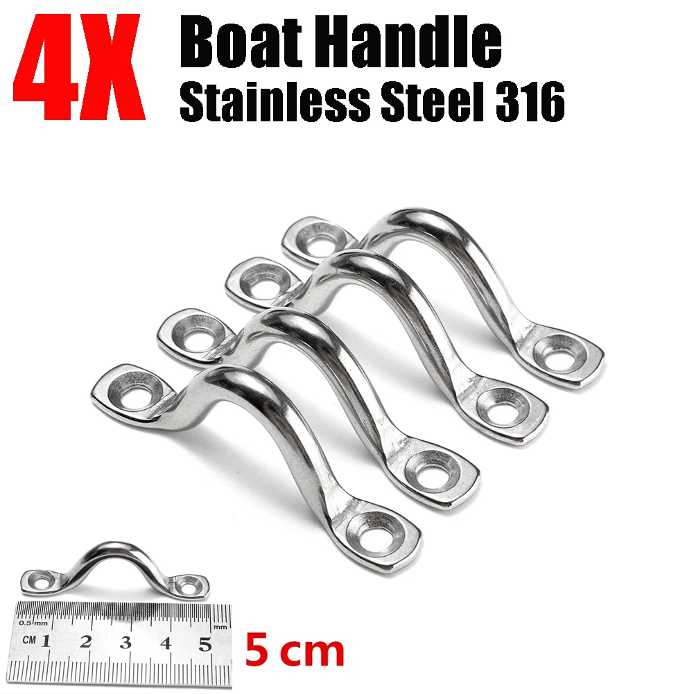 4Pcs 5mm 316 Stainless Steel Wire Eye Strap Boat Marine Tie Down Fender Hook Canopy Heavy Duty Wire Eye Straps Pad Eyes
4Pcs 5mm 316 Stainless Steel Wire Eye Strap Boat Marine Tie Down Fender Hook Canopy Heavy Duty Wire Eye Straps Pad Eyes