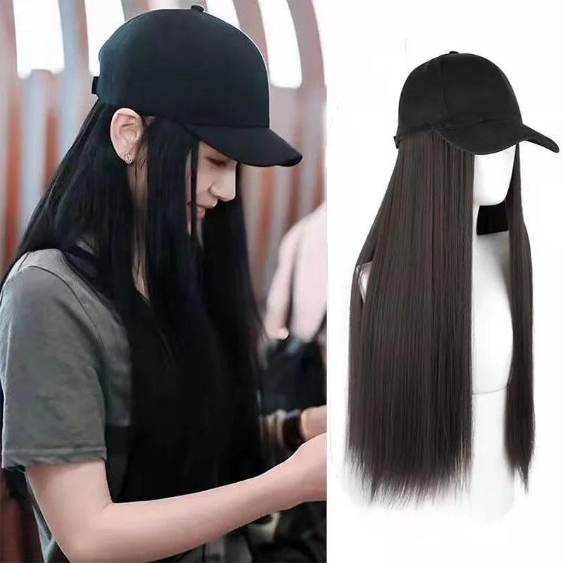 Long Straight Hair Wigs Baseball Cap Synthetic Wig Hat Fashion Cotton Snapback Cap Hair Extensions for Women Adjustable Hat Wig
Long Straight Hair Wigs Baseball Cap Synthetic Wig Hat Fashion Cotton Snapback Cap Hair Extensions for Women Adjustable Hat Wig