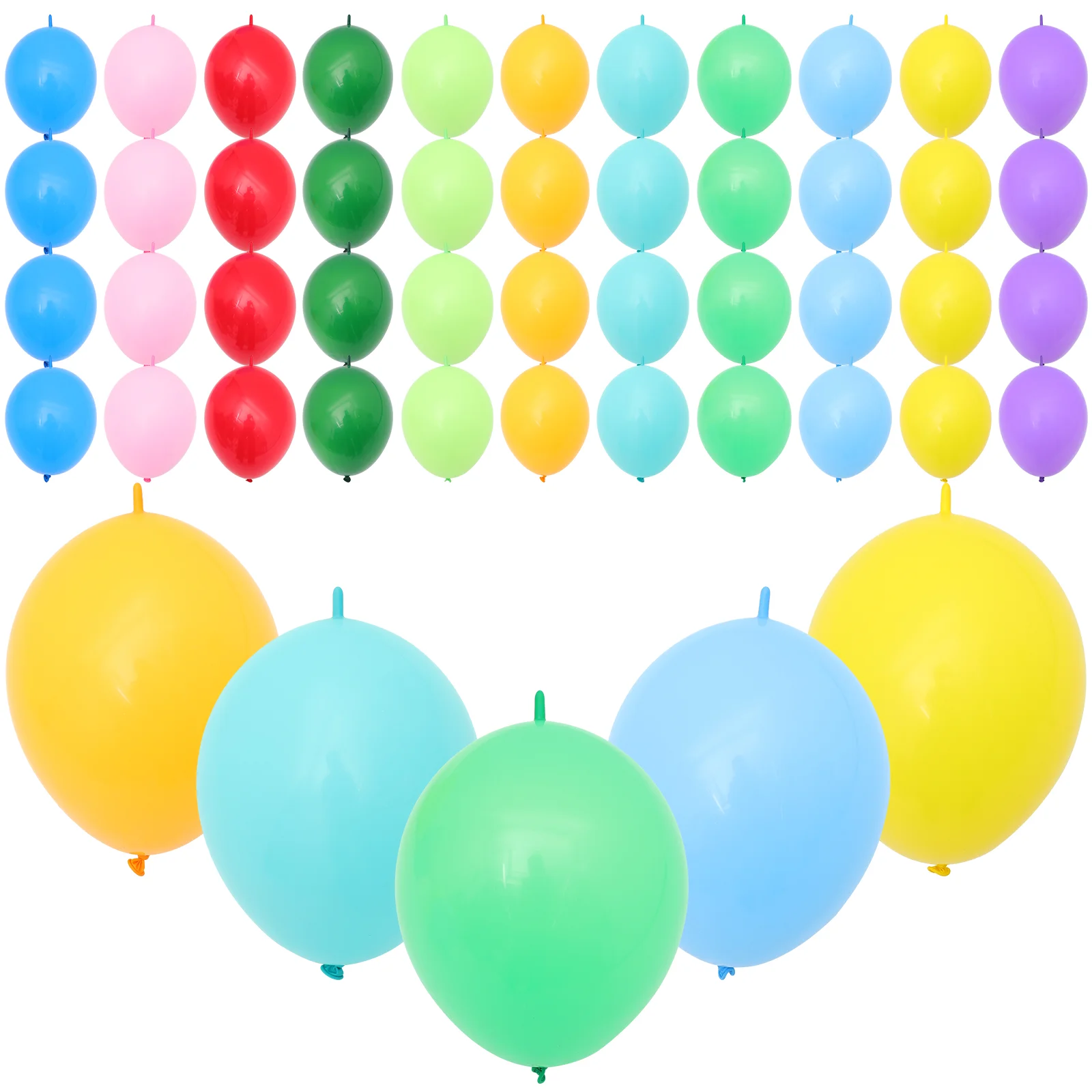 Colorful Link Balloons for Wedding, Birthday, Halloween, Christmas and Party Decoration
Colorful Link Balloons for Wedding, Birthday, Halloween, Christmas and Party Decoration