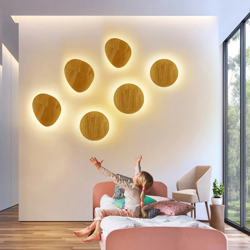 Modern Nordic Interior Wooden Wall Lamp Eclipse Wandlamp Bedroom Bedside Aisle Design Round Japanese Round Led Wall Lights
Modern Nordic Interior Wooden Wall Lamp Eclipse Wandlamp Bedroom Bedside Aisle Design Round Japanese Round Led Wall Lights
