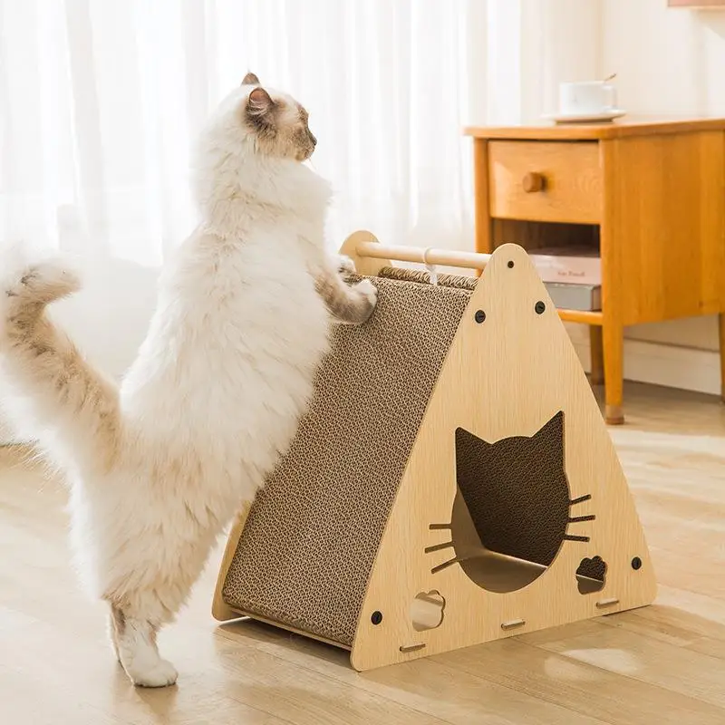 Cat Scratch Board Cat Nest Integrated Corrugated Cat Claw Board Grinding Claw Wear-Resistant Non-Dandruff Vertical Cat Toys
Cat Scratch Board Cat Nest Integrated Corrugated Cat Claw Board Grinding Claw Wear-Resistant Non-Dandruff Vertical Cat Toys