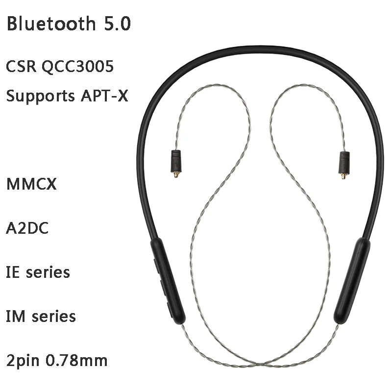 Macaw TE pro A2DC IM Aptx Bluetooth earphone Cable for AT-HDClis IM50 IM70 IM01 IM02 IM03 E40 E50 E70 CKS1100IS LS50
Macaw TE pro A2DC IM Aptx Bluetooth earphone Cable for AT-HDClis IM50 IM70 IM01 IM02 IM03 E40 E50 E70 CKS1100IS LS50