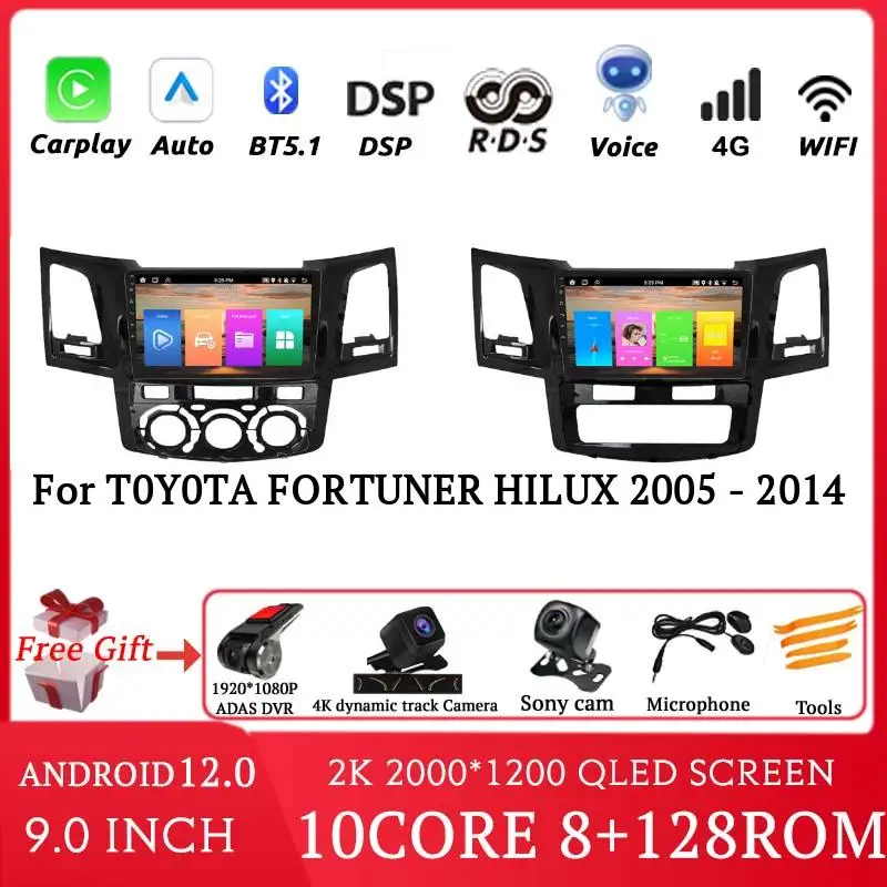 2K Wireless Carplay For T0Y0TA FORTUNER HILUX 2005-2014 Car Multimedia Video Player Navigation GPS dvd auto android 2din 
2K Wireless Carplay For T0Y0TA FORTUNER HILUX 2005-2014 Car Multimedia Video Player Navigation GPS dvd auto android 2din