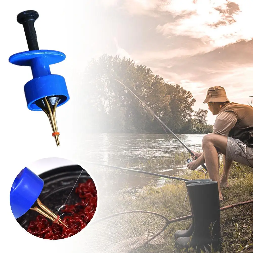 

1pc Carp Fishing Lures Professional Earthworm Bloodworm Accessory Up Clip Tool Boilies Band Bait Lightweight Fishing Tackle N6a8