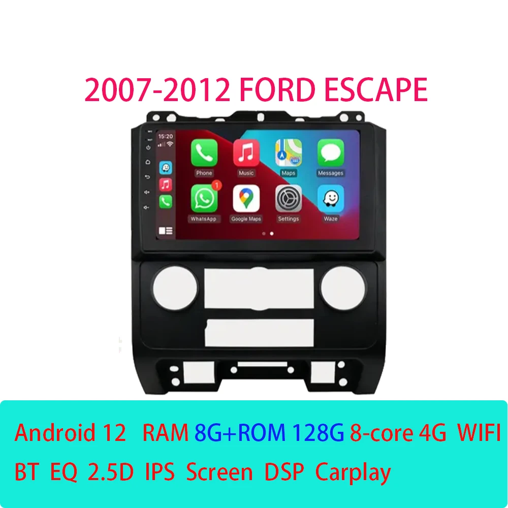 Android12 Car Radio for Ford Escape 2007 - 2012 Stereo GPS Navigation Carplay Android Auto Multimedia Player Autoradio Video
Android12 Car Radio for Ford Escape 2007 - 2012 Stereo GPS Navigation Carplay Android Auto Multimedia Player Autoradio Video
