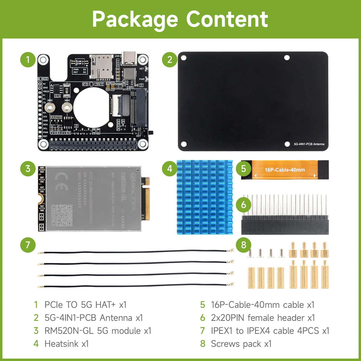 Плата Waveshare PCIe для детей/4G/3G, разработана для Raspberry Pi 5, совместима с 3042/3052 упаковками, модули SIMCom/Quectel 5G
Плата Waveshare PCIe для детей/4G/3G, разработана для Raspberry Pi 5, совместима с 3042/3052 упаковками, модули SIMCom/Quectel 5G