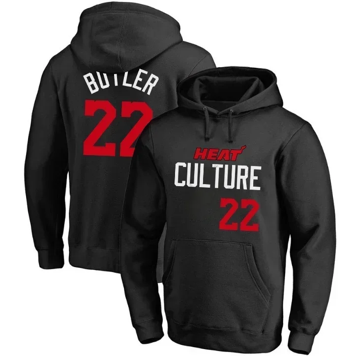 

2023 Man New American Basketball Jerseys Clothes Jimmy Butler Tyler Herro European Size Hoodies Loose Cotton Shorts Sweatshirt