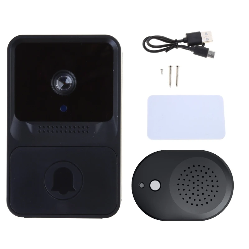 

Wireless Videos Doorbell Camera with Chimes Videos Door Bells Two-Way Intercom Audios Door Bells Easy Installation Dropship