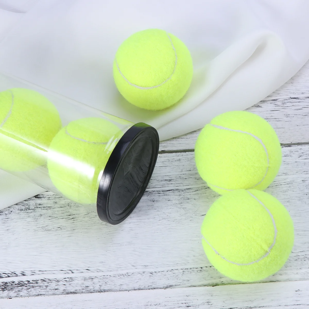 

6pcs Tennis Balls, Play Cricket, Sturdy& Durable, Highly Elasticity Great for Lessons, Practice, Throwing Machines& Playing