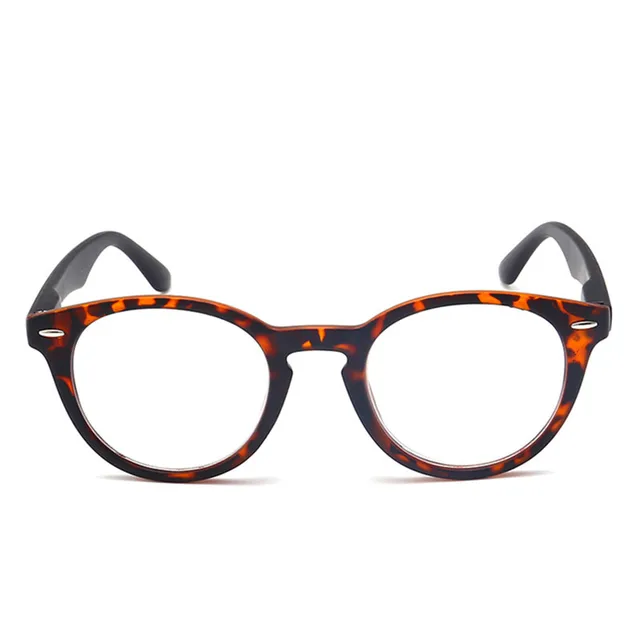 Lunettes de lecture rétro léopard à monture narpour hommes et femmes, verres transparents, lunettes de presbytie, lunettes avec dioptrie + 1.0 à 4.0 2