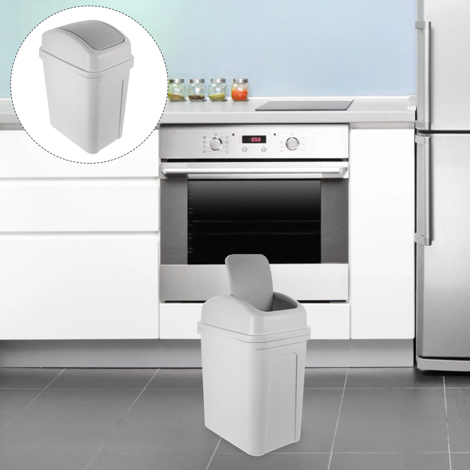 Shake Lid Trash Can Waste Bin Garbage with Car Trashcan Restroom Bathroom Swing Small
Shake Lid Trash Can Waste Bin Garbage with Car Trashcan Restroom Bathroom Swing Small