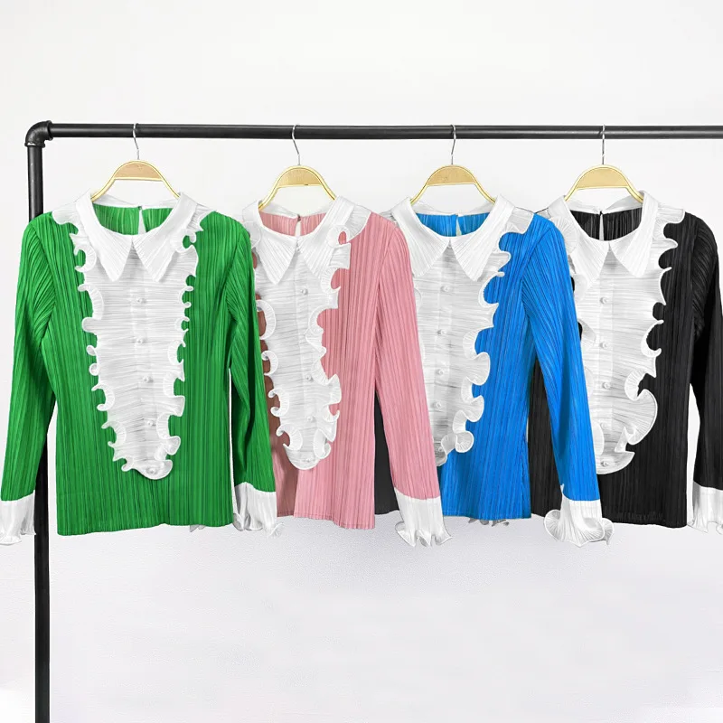 2022 spring and summer women's new bottoms pleated tops loose long sleeved T-shirts
2022 spring and summer women's new bottoms pleated tops loose long sleeved T-shirts