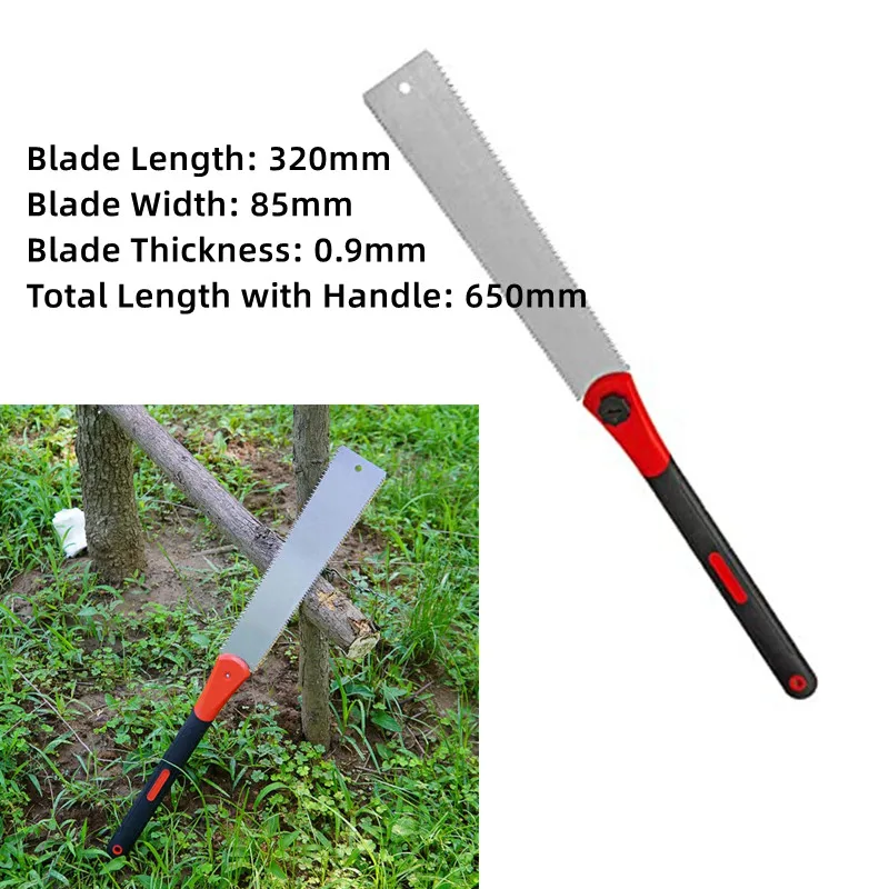 Double Edged Hand Saw 32cm/12.5” Pull Saw Flexible Flush Cut Saw for Fine and Coarse Cutting Woodworking
Double Edged Hand Saw 32cm/12.5” Pull Saw Flexible Flush Cut Saw for Fine and Coarse Cutting Woodworking