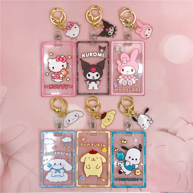 New Sanrio Hello Kitty My Melody Kuromi Cinnamoroll Ins Key Chain Pendant Clear Plastic Card Holder Children's Birthday Gift
New Sanrio Hello Kitty My Melody Kuromi Cinnamoroll Ins Key Chain Pendant Clear Plastic Card Holder Children's Birthday Gift