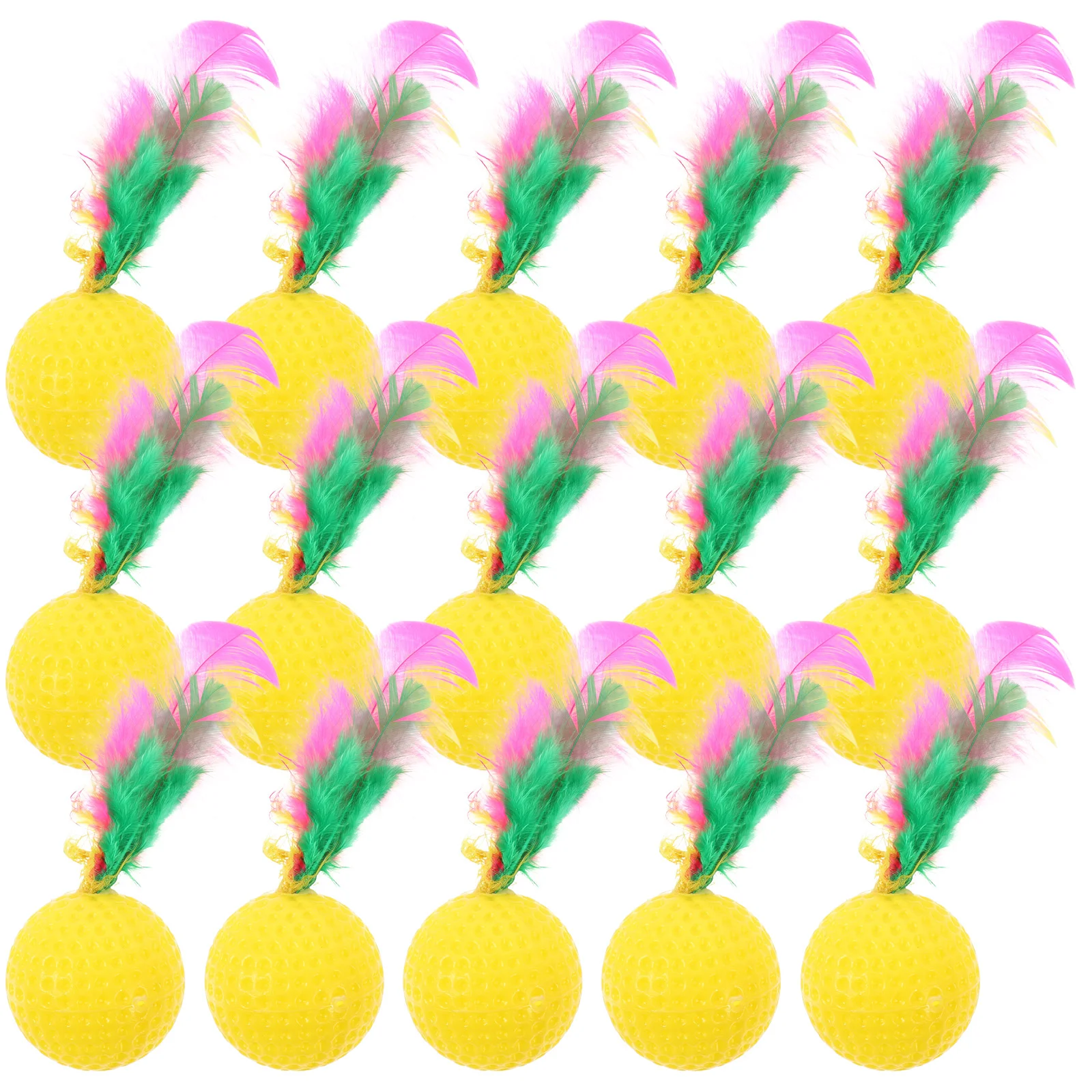 Funny Pet Cat Toys Feather Ball Toys Scratching Ball Training Cat Teasing Toy Pet Sounding Supply for Home Assorted Color
Funny Pet Cat Toys Feather Ball Toys Scratching Ball Training Cat Teasing Toy Pet Sounding Supply for Home Assorted Color