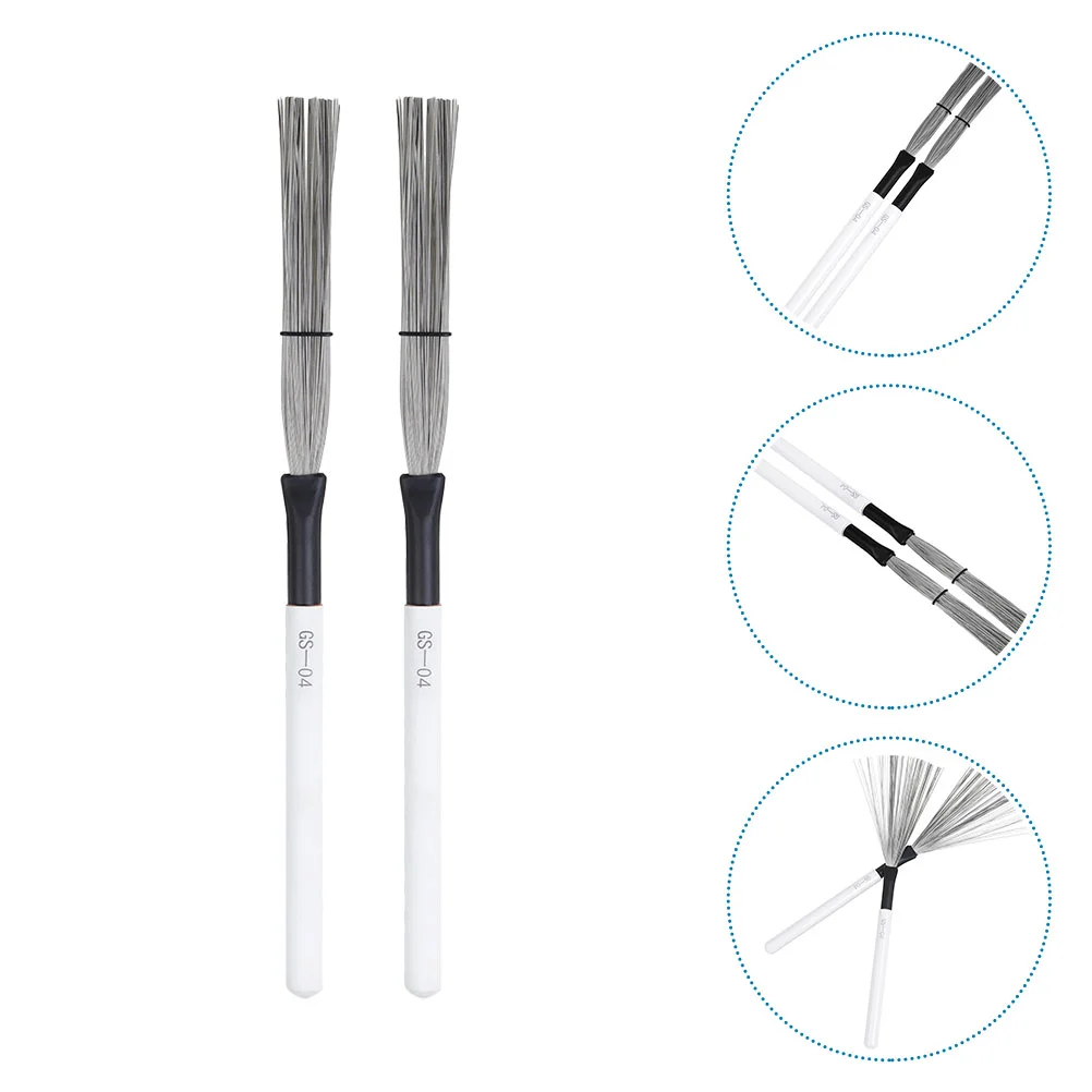 Drum Sticks Brush Percussion Wire Set Metal Jazz Snare Cajon Cleaning Instrument Accessories Steel Wooden Stick Kids New 
Drum Sticks Brush Percussion Wire Set Metal Jazz Snare Cajon Cleaning Instrument Accessories Steel Wooden Stick Kids New