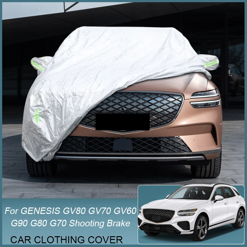 

Car Cover Rain Frost Snow Dust Waterproof For GENESIS G70 Sedan Shooting Brake IK G80 RG3 G90 RS4 GV60 JW GV70 JK1 GV80 JX1