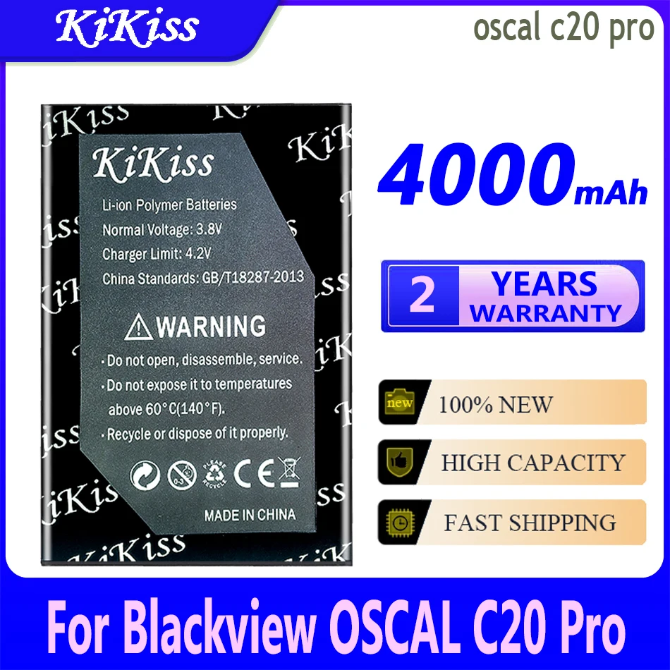 

4000mAh KiKiss Powerful Battery oscal c20 pro (LiV455882ARTGH) For Blackview OSCAL C20 Pro C20Pro