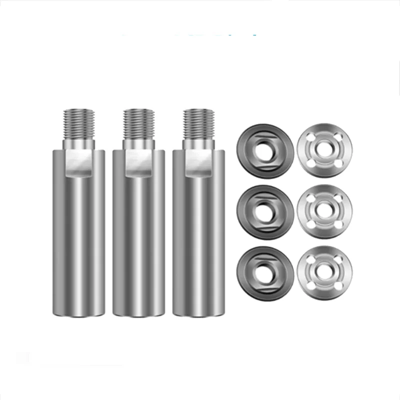 

Connecting Rod M10 Thread Adapter Extension Shaft with Nuts for Rotary Polisher Pad Grinding Connection Angle Grinder Extension