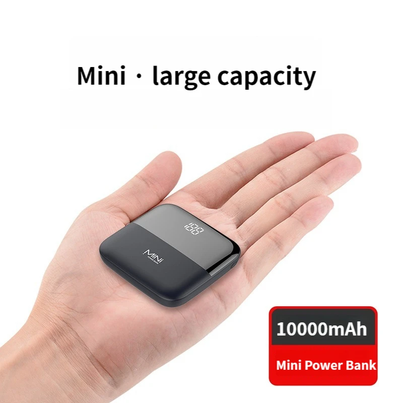 Mini Power Bank 10000mAh Digital Display Power Cell Phone External Battery Portable Charger Auxiliary Battery Small Powerbank
Mini Power Bank 10000mAh Digital Display Power Cell Phone External Battery Portable Charger Auxiliary Battery Small Powerbank
