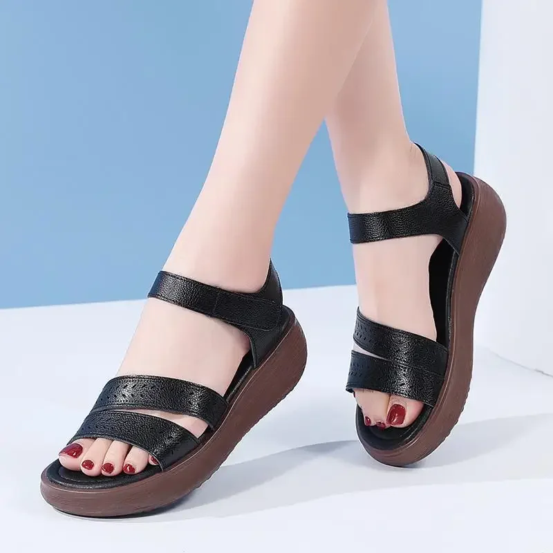 Flat Sandals Women's Summer Fashion 2024 New Genuine Leather Made Korean Office Pump Outdoor Mom Shoes
Flat Sandals Women's Summer Fashion 2024 New Genuine Leather Made Korean Office Pump Outdoor Mom Shoes