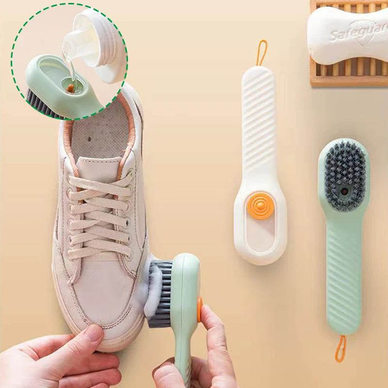 1Pc Washing Shoes Plus Liquid Shoe Brush Multifunctional Press Soft-Bristled Shoe Brush Long Handle Brush Clothes Cleaing Tools
1Pc Washing Shoes Plus Liquid Shoe Brush Multifunctional Press Soft-Bristled Shoe Brush Long Handle Brush Clothes Cleaing Tools