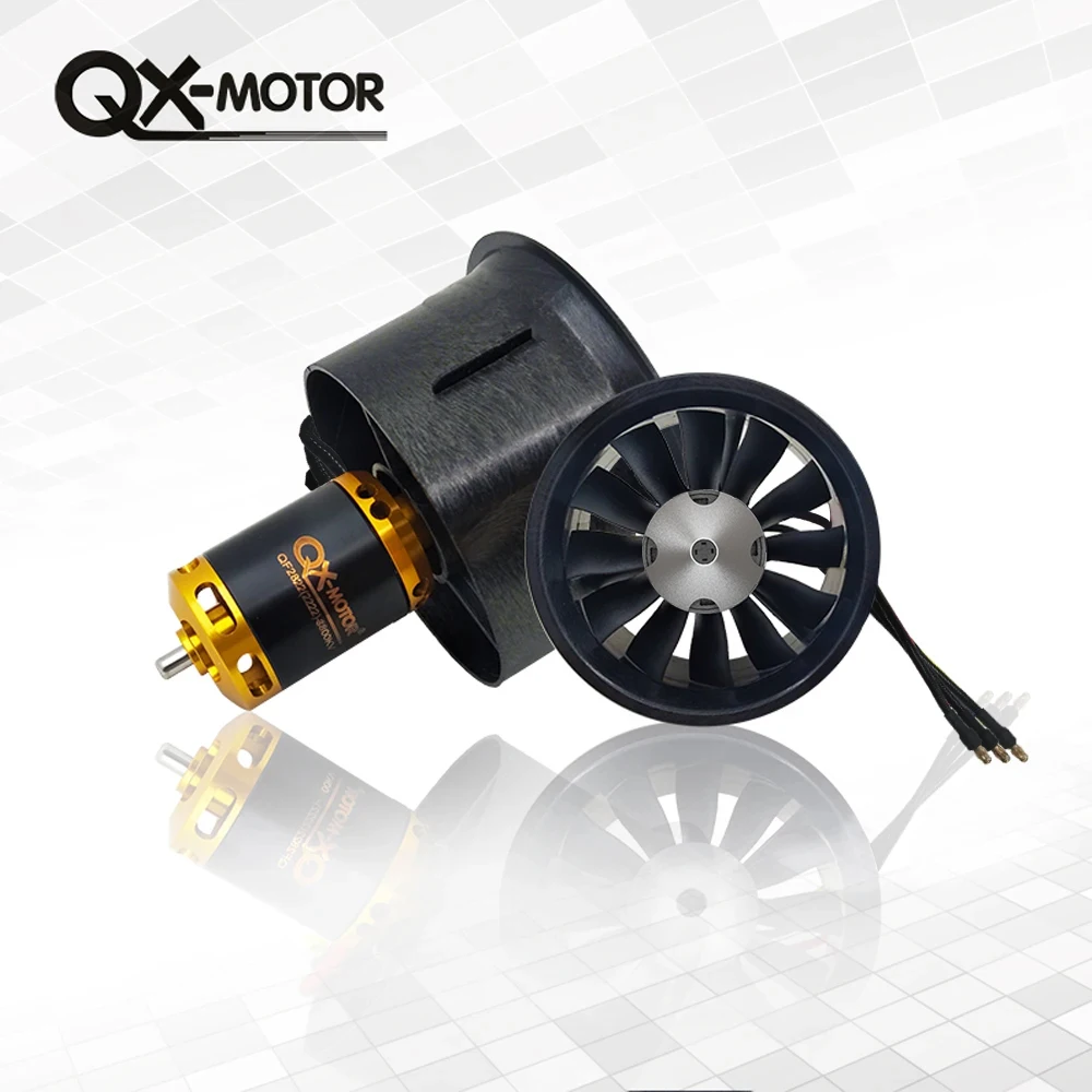 3800KV Brushless Motor 64mm EDF Set with 12 Blades Ducted Fan With Hobbywing Skywalker 80A esc for RC Airplane Model Parts
3800KV Brushless Motor 64mm EDF Set with 12 Blades Ducted Fan With Hobbywing Skywalker 80A esc for RC Airplane Model Parts