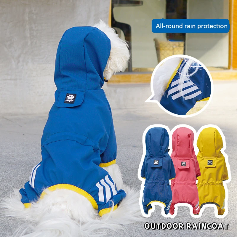 Dog Raincoat Pet Waterproof Jacket with Four Legs Coverage Rain Coat for Small Medium Dogs Puppy Clothes
Dog Raincoat Pet Waterproof Jacket with Four Legs Coverage Rain Coat for Small Medium Dogs Puppy Clothes