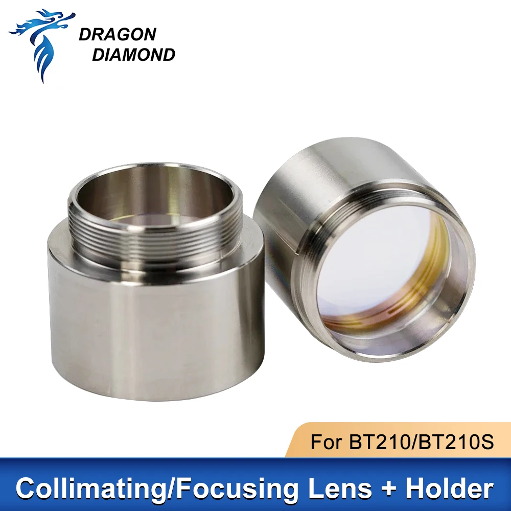 

For BT210 BT210S 1.5KW Collimating & Focusing Lens D28 F100 F125mm with Lens Holder for Raytools Laser Cutting Head BT210