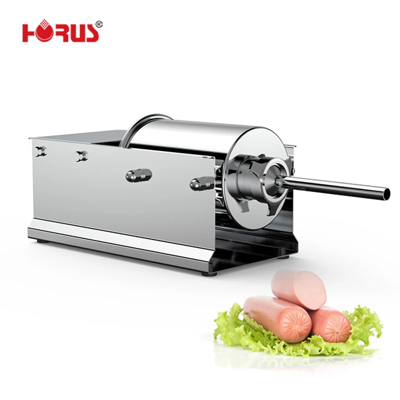 

Wholesale HORUS Fine craftsmanship 3L 5L 7L Manual horizontal type simple operation sausage filler machine for sale