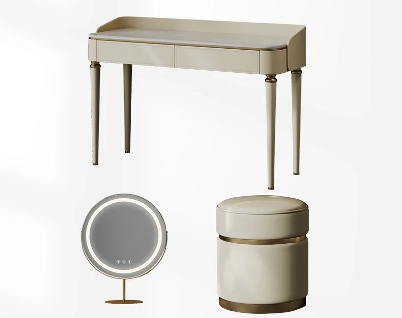 Simple dressing table, bedroom, natural luxury stone, marble, high-end customization, Italian fashion
Simple dressing table, bedroom, natural luxury stone, marble, high-end customization, Italian fashion