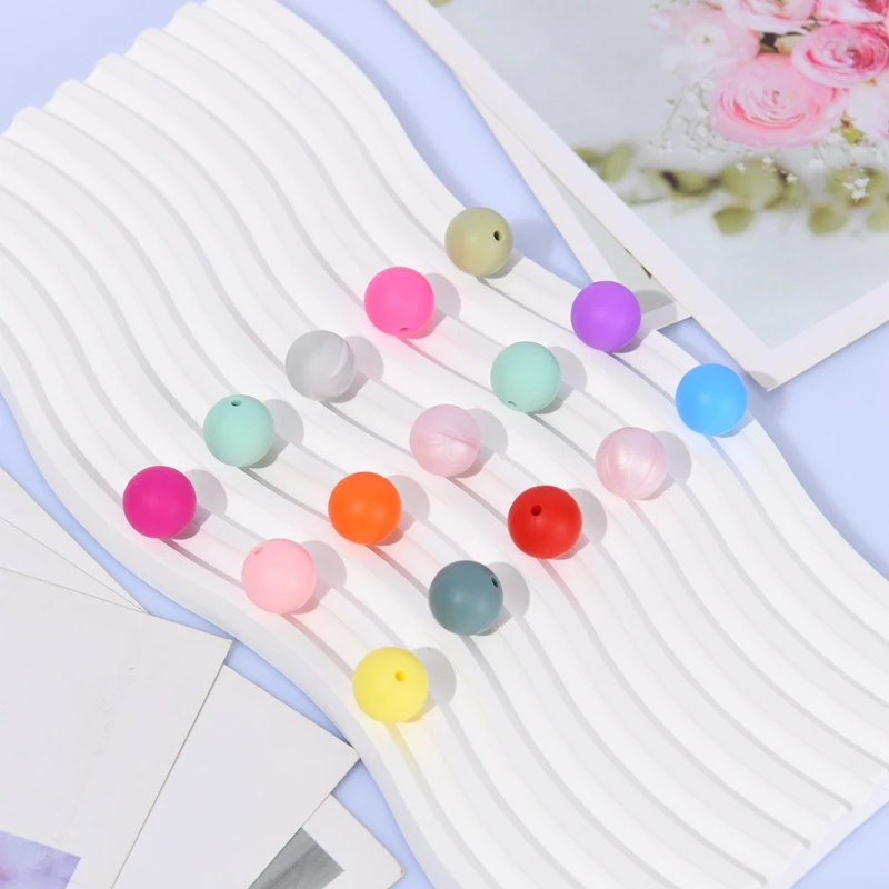 10pcs 15mm Silicone Beads Food Grade DIY Pacifier Chain Necklace Chewable Nursing Silicone Teether Accessory Baby Teething Bead
10pcs 15mm Silicone Beads Food Grade DIY Pacifier Chain Necklace Chewable Nursing Silicone Teether Accessory Baby Teething Bead