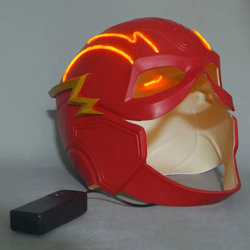 Movie Superhero Mask Cosplay Costume Flash Barry Allen Latex Masks Led Helmet Adult Unisex Halloween Prop
Movie Superhero Mask Cosplay Costume Flash Barry Allen Latex Masks Led Helmet Adult Unisex Halloween Prop