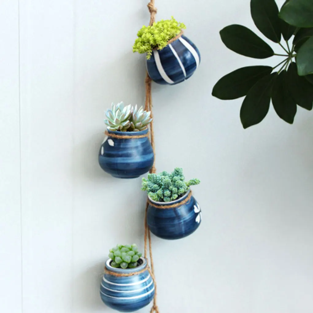 4x Blue Stylish Hanging Vase For Indoor And Outdoor Spaces Gardens Beauty Outdoor Hanging Pot
4x Blue Stylish Hanging Vase For Indoor And Outdoor Spaces Gardens Beauty Outdoor Hanging Pot