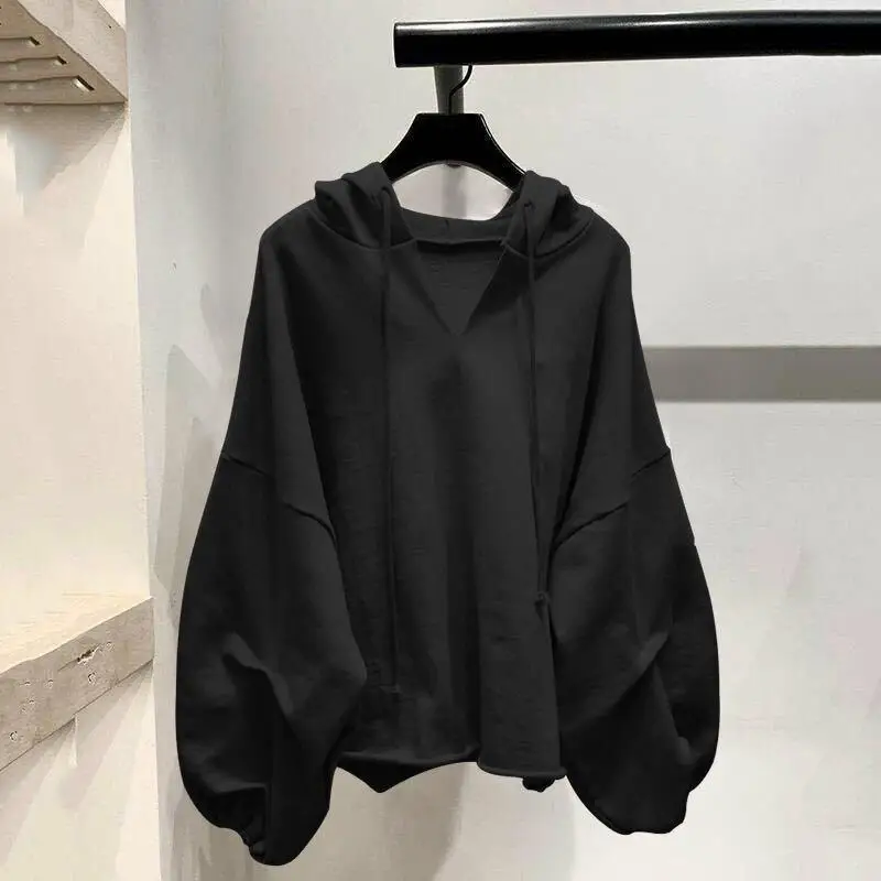 2023 Autumn Hoodies Sweatshirts Lantern Sleeve Loose Tops New V-neck Solid Color Women Korean Casual Lady Tops
2023 Autumn Hoodies Sweatshirts Lantern Sleeve Loose Tops New V-neck Solid Color Women Korean Casual Lady Tops