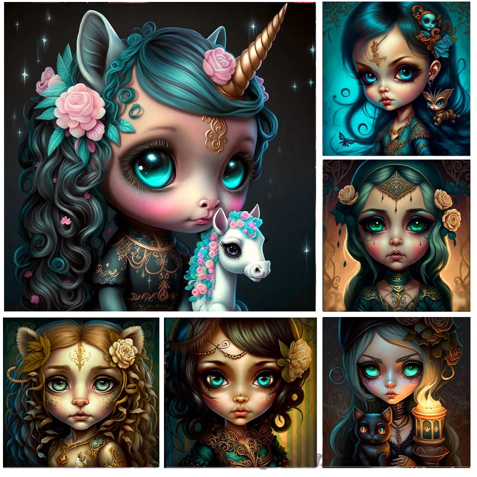 5D DIY Full Mosaic Diamond Painting Elf Girl Kit Home Decoration rhinestone Art Cross stitch Craft Diamond Embroidery
5D DIY Full Mosaic Diamond Painting Elf Girl Kit Home Decoration rhinestone Art Cross stitch Craft Diamond Embroidery