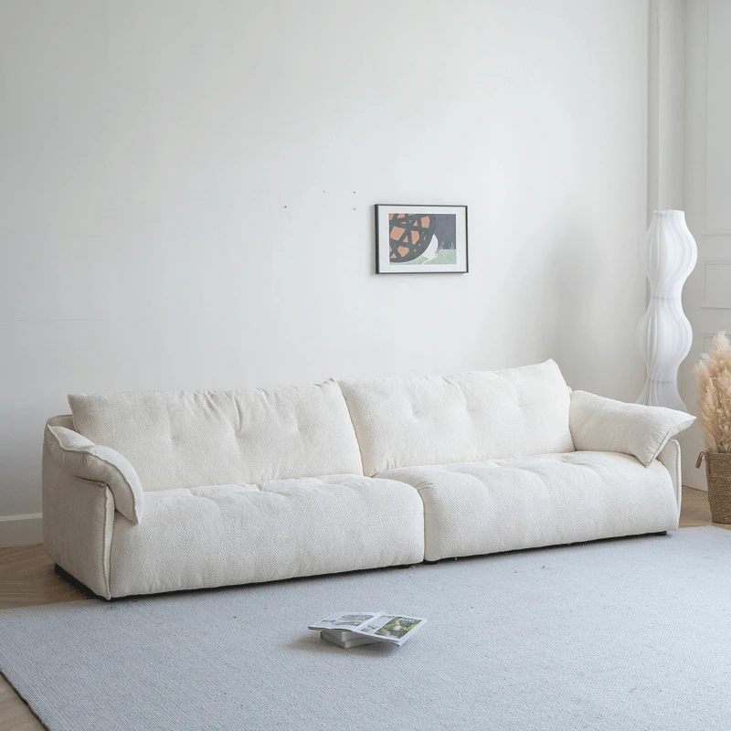 

Cute White Relax Sofa Chair Filling Soft Lazy Loveseat Lounge Sofa Modern Nordic Divani Da Soggiorno Living Room Furniture