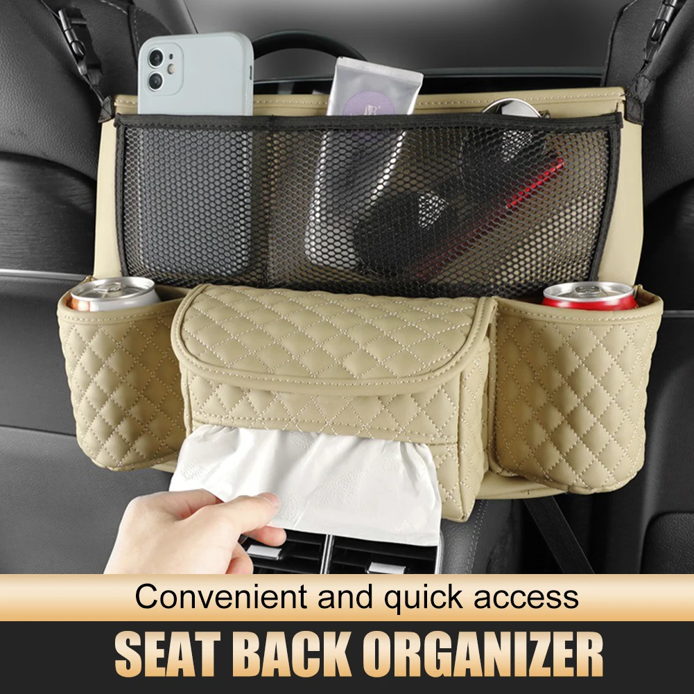 1PCS Universal Car Seat Storage Bag PU Leather Auto Seat Middle Hanger Storage Bag Auto Handbag Holder Tissue Water Cup Pockets
1PCS Universal Car Seat Storage Bag PU Leather Auto Seat Middle Hanger Storage Bag Auto Handbag Holder Tissue Water Cup Pockets