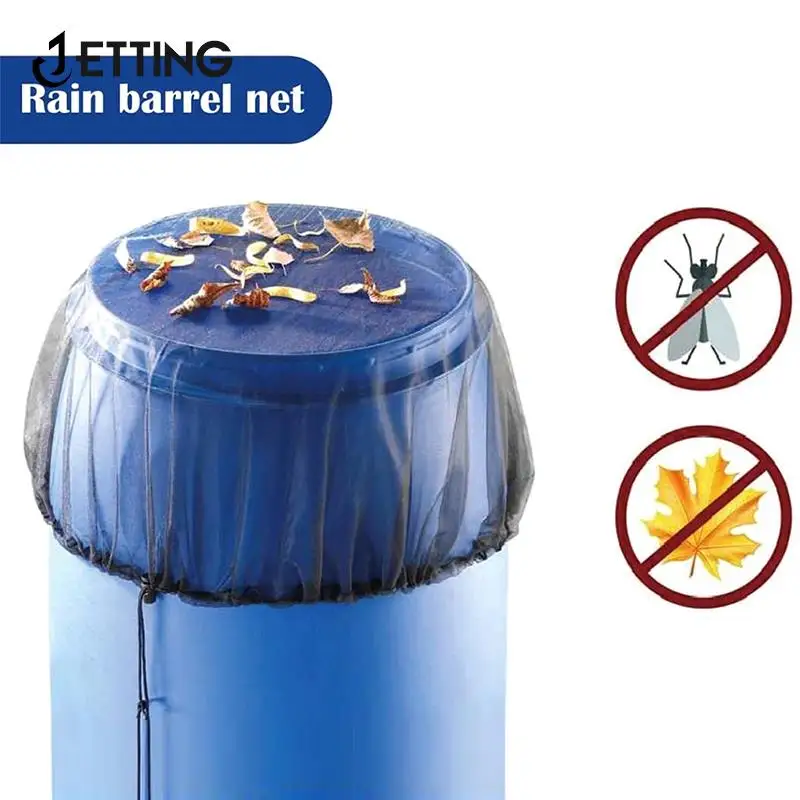 

1Pc Mesh Cover Netting For Rain Barrels Water Collection Buckets Water Tank Protection Lid Rain Collect Tool Garden Supplies