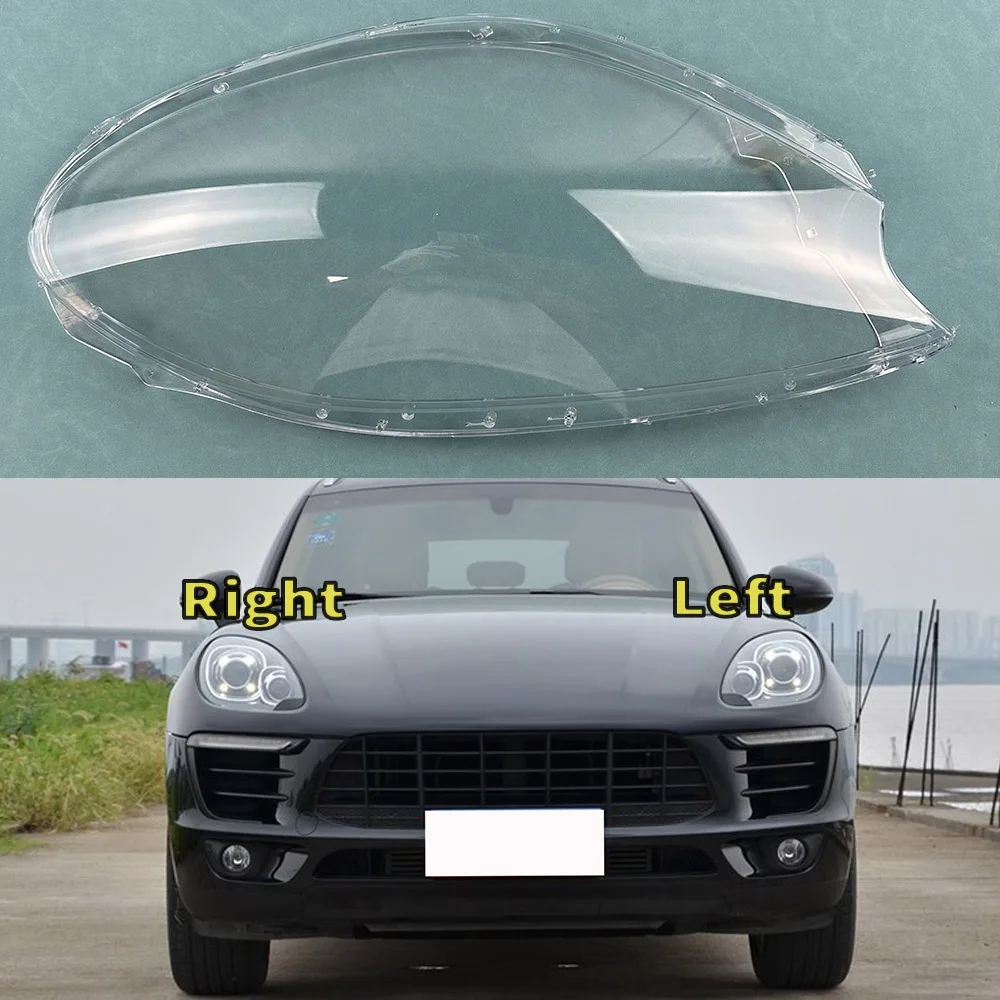 

For Porsche Macan 2014 2015 2016 2017 Front Headlamp Cover Lamp Shade Headlight Shell Lens Plexiglass Replace Original Lampshade