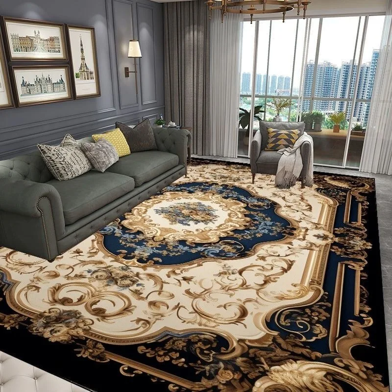 European Retro Decoration Home Bedroom Rug Large Luxury Sofa Beside Living Room Carpet Washable Lounge Coffee Tables Floor Mat
European Retro Decoration Home Bedroom Rug Large Luxury Sofa Beside Living Room Carpet Washable Lounge Coffee Tables Floor Mat